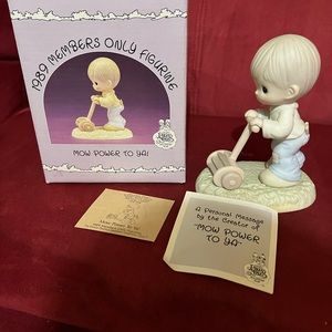 Precious Moments Mow power to ya